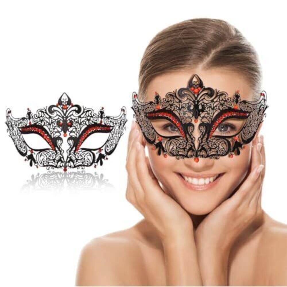 2456 Masquerade Mask Venetian Metal Mask For Party Halloween Costume